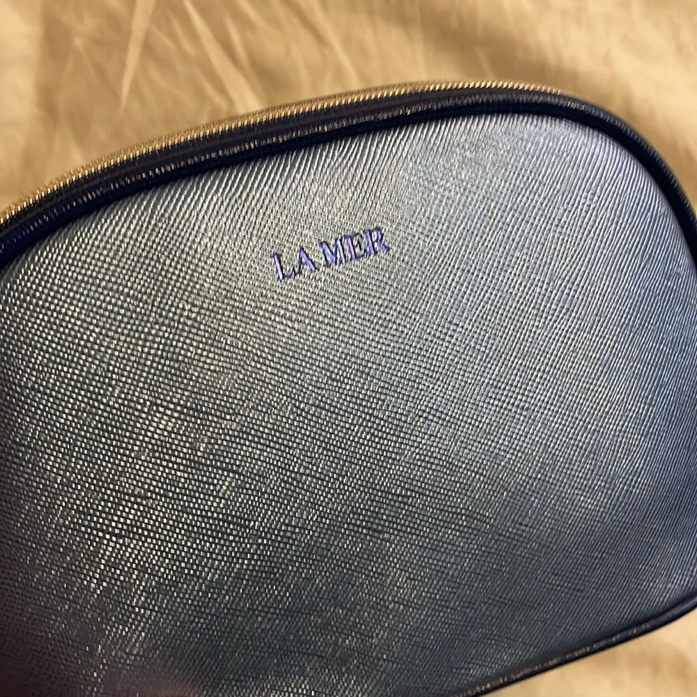 La Mer Metallic Makeup Pouch Clutch